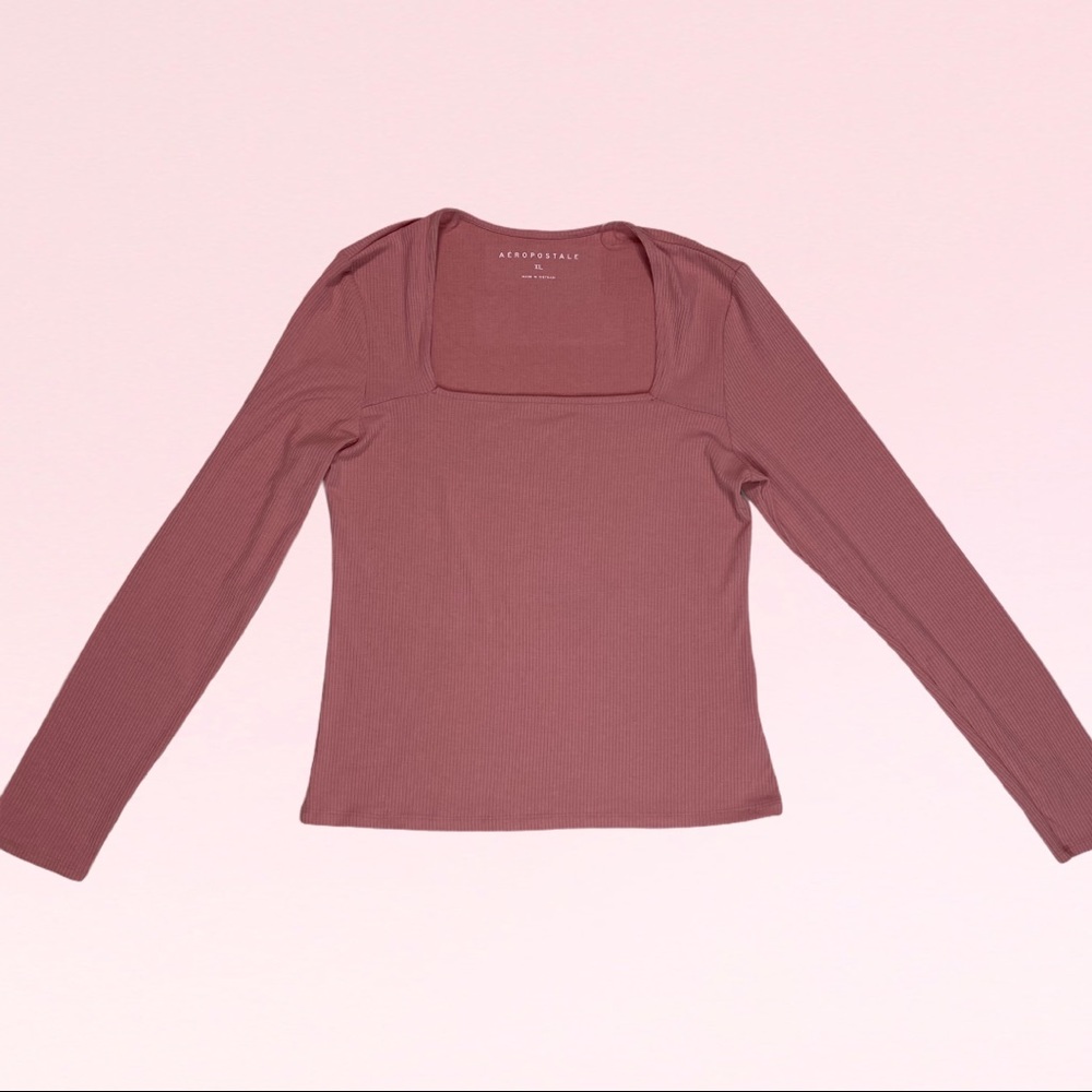 Aeropostale tees long sleeves XL junior pink